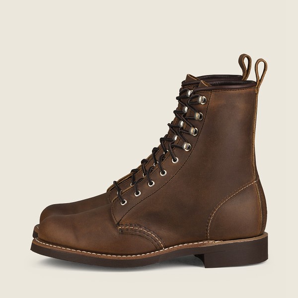 Red Wing Heritage Boots Silversmith - Short Rough & Tough Læder - Brune - Dame 0341-WQDVL